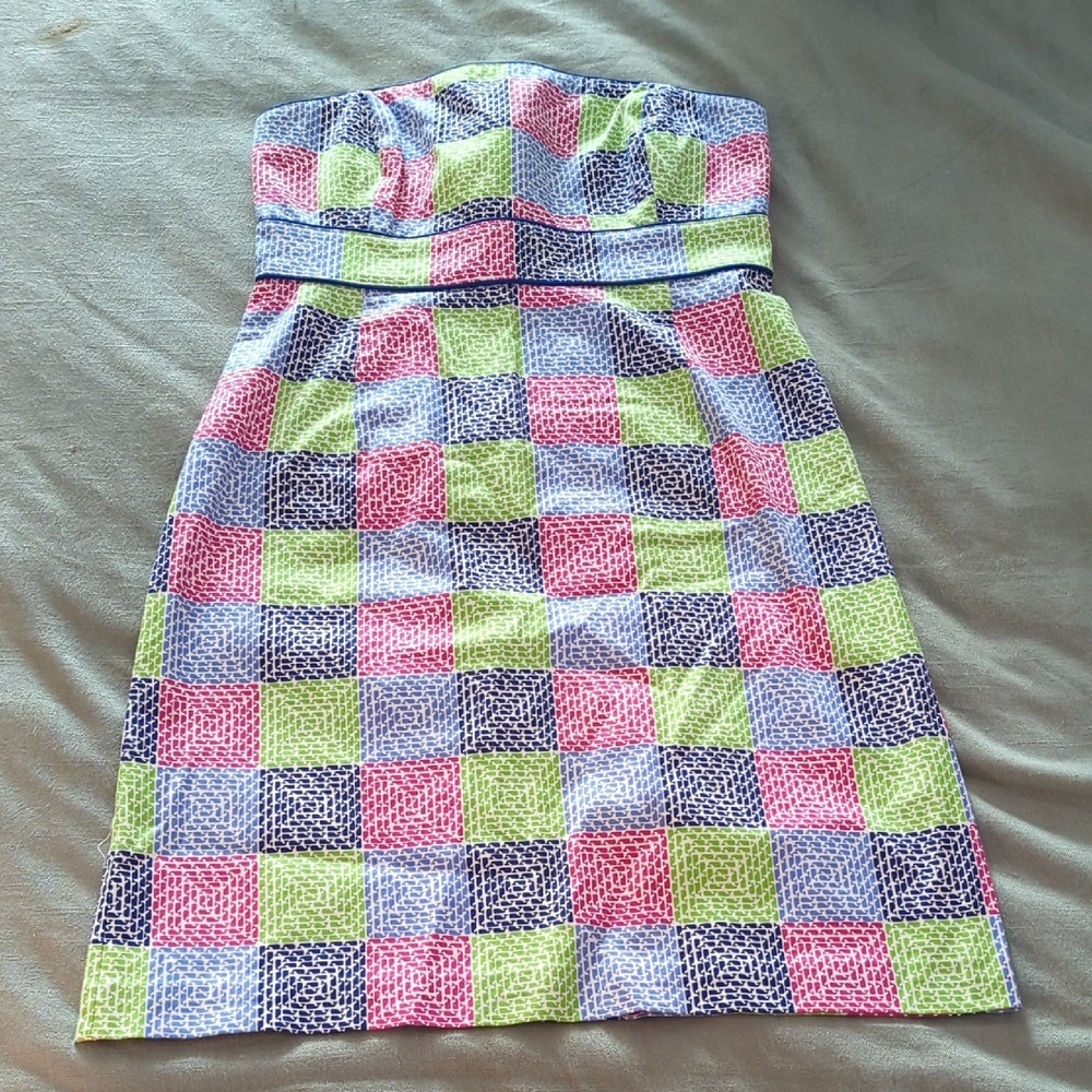 Colorful Checkered Kids Dress